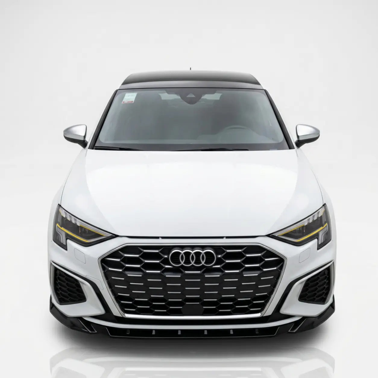Audi A3 & S3 Front Splitter — S-Line Sedan 8Y (2020–2024) Gloss Black