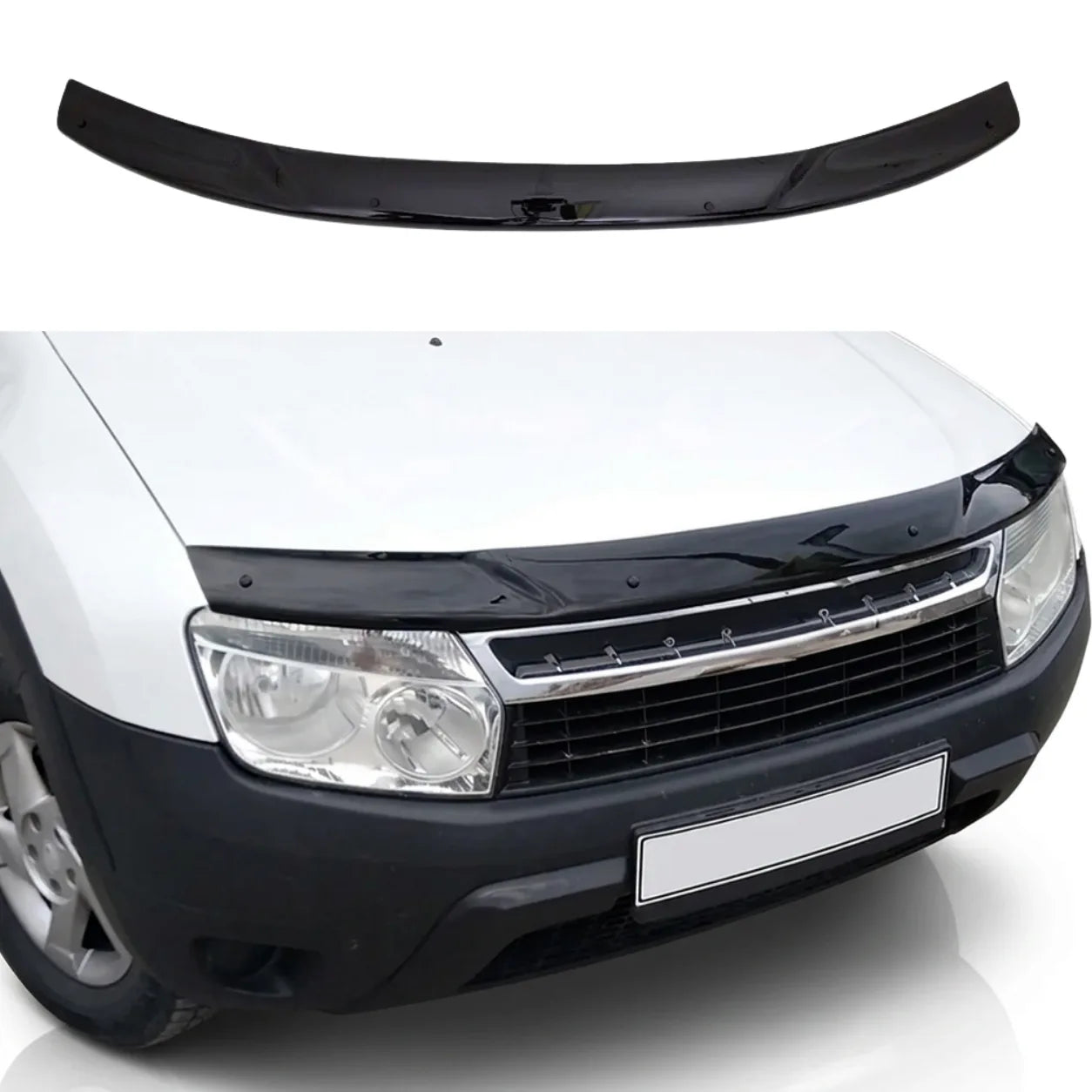 Dacia Duster Bonnet Protector — 2010–2017 Gloss Black