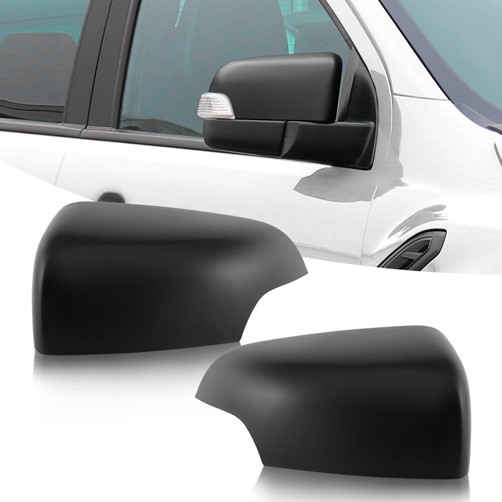 Ford Ranger & Everest Wing Mirror Covers (Pair) — 2012–2022 Matte Black