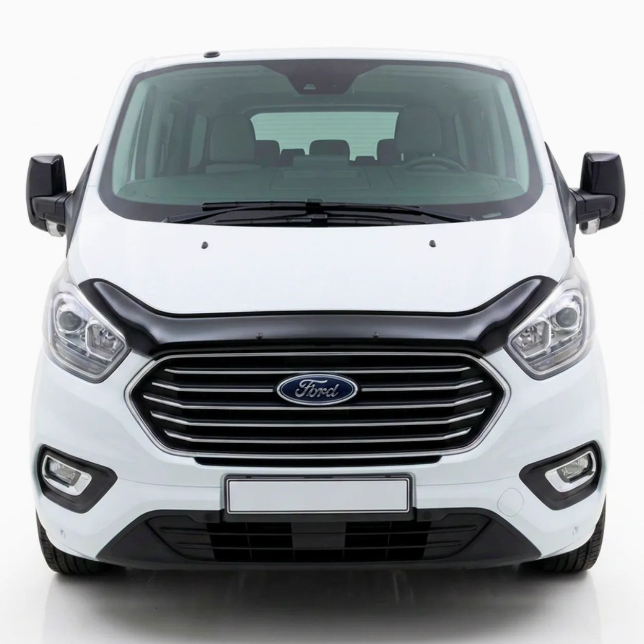 Ford Transit Custom Facelift Bonnet Protector — 2018–2023 Gloss Black