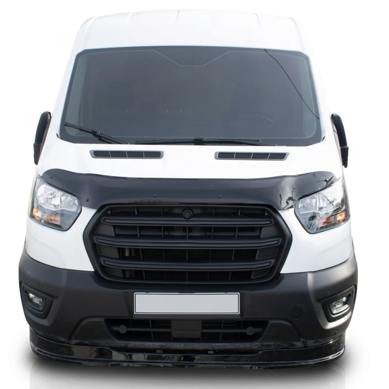 Ford Transit Facelift Bonnet Protector — MK8 2019 Onwards Gloss Black