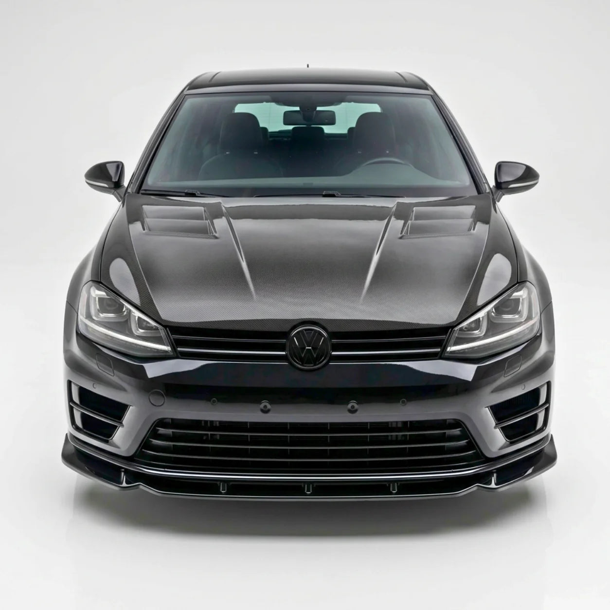 Front Splitter for Volkswagen Golf MK7 R (2013–2016) — Gloss Black