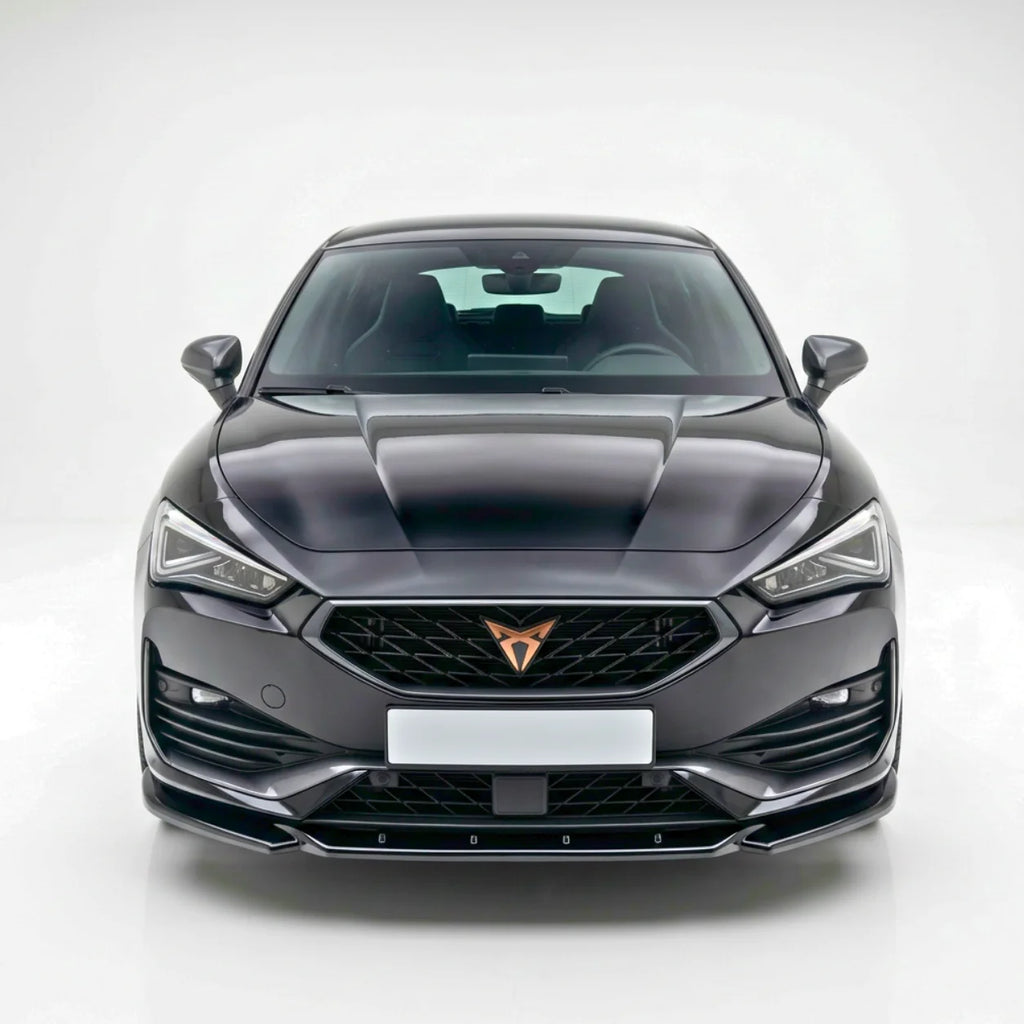 Front Splitter for CUPRA Leon (2020–2024) — Gloss Black