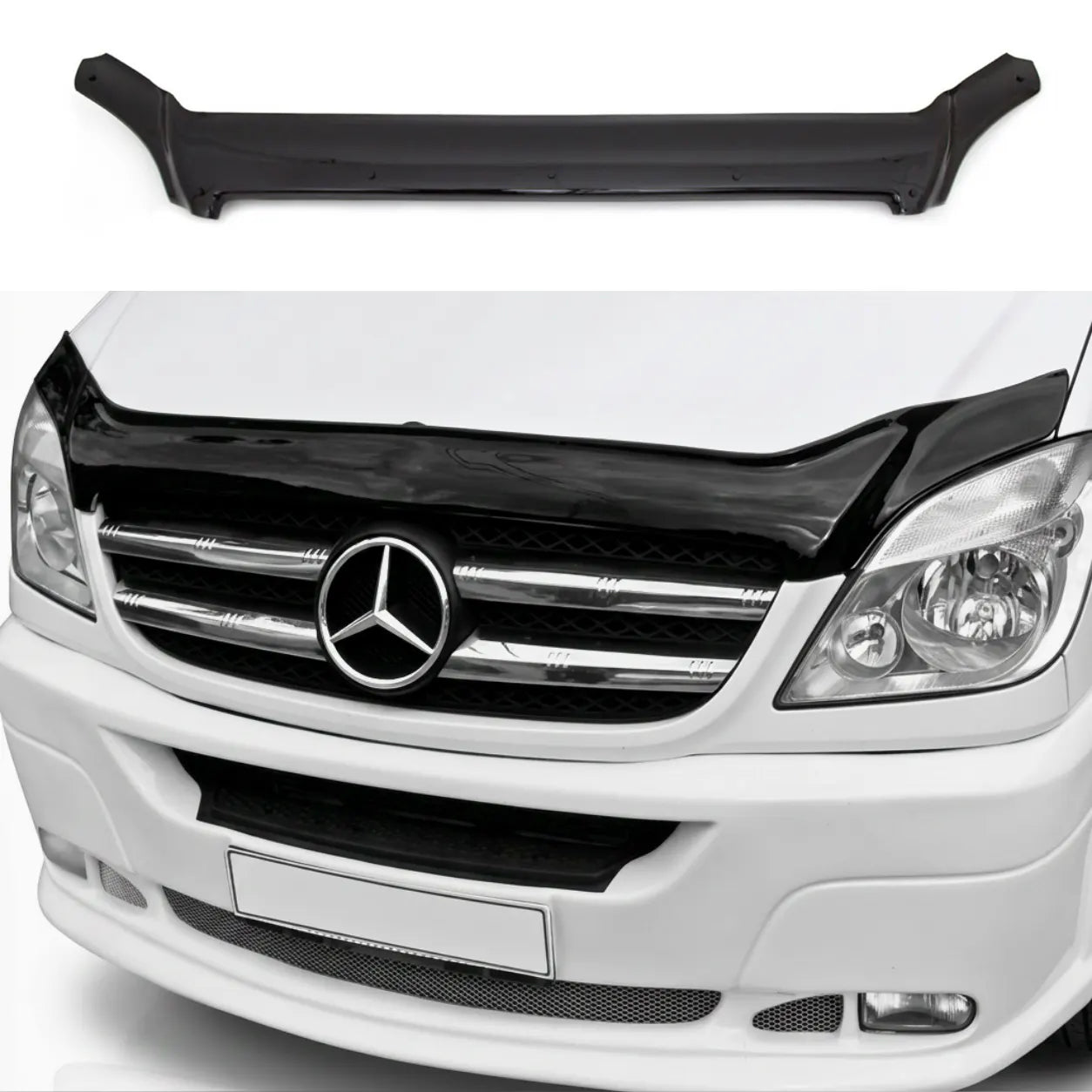 Mercedes Sprinter Bonnet Protector — 2006–2013 Gloss Black