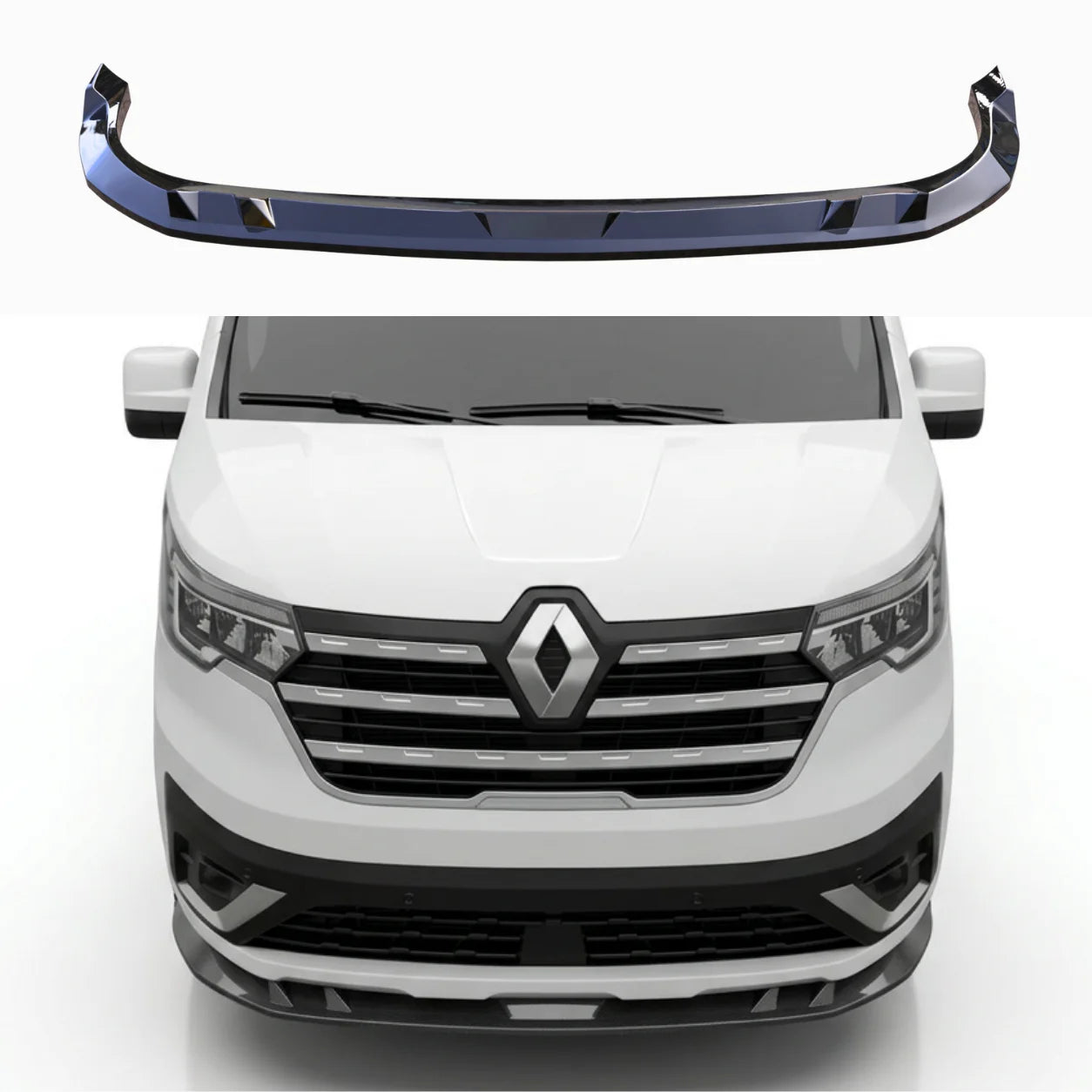 Renault Trafic Front Splitter — 2023+ Gloss Black