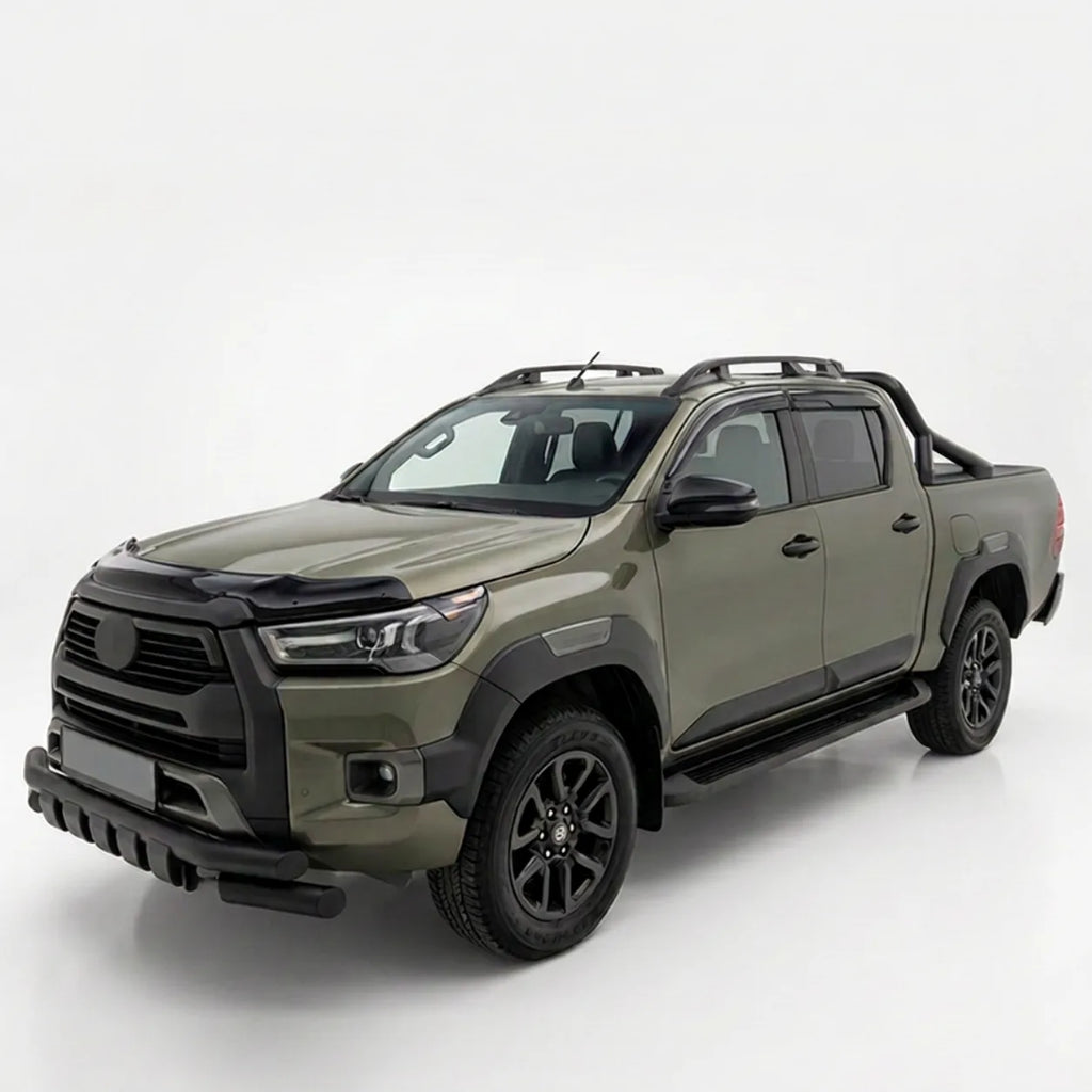 Toyota Hilux Body Cladding (4pcs) — 8th Gen 2015+ Matte Black