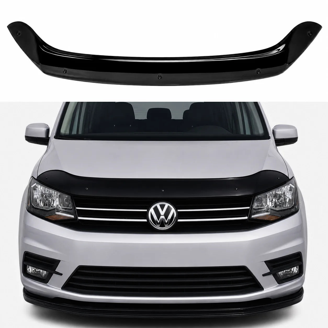 VW Caddy Bonnet Protector — Mk4 2015–2020 Gloss Black