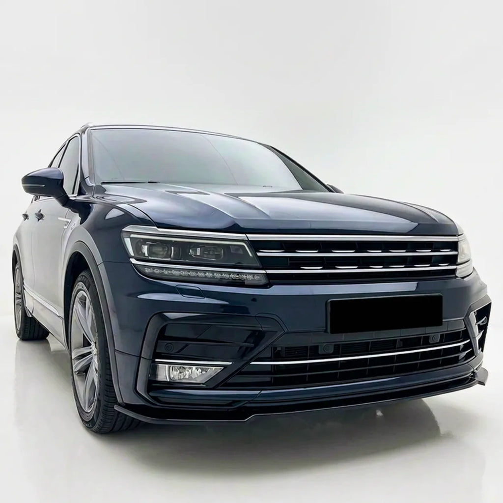 VW Tiguan MK2 R-Line Front Splitter — Pre-Facelift (2016–2020) Gloss Black