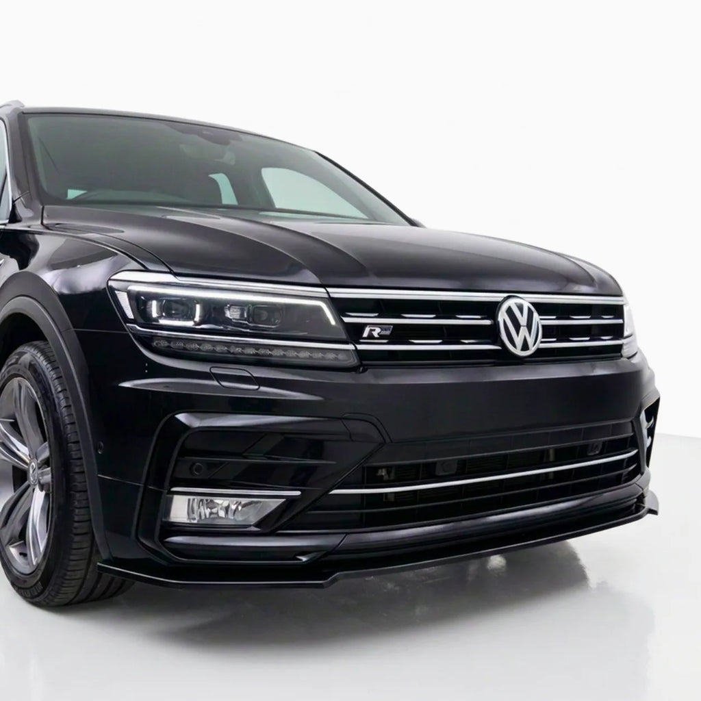 VW Tiguan MK2 R-Line Front Splitter — Pre-Facelift (2016–2020) Gloss Black